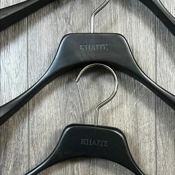 KHAITE Black Wooden Hangers